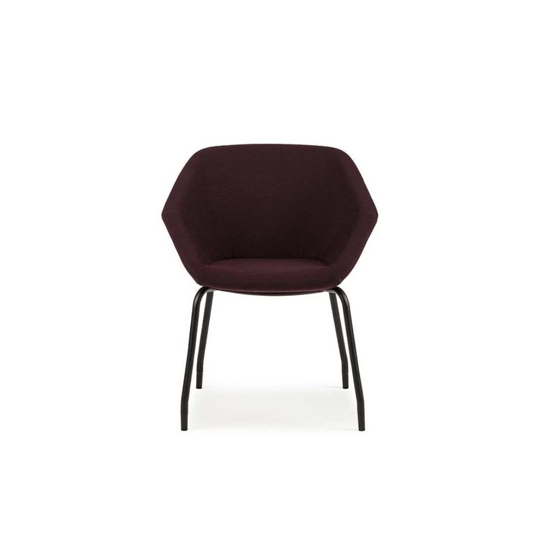 CLR10 Clara Side Chair on a 4 Leg Frame