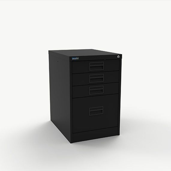 FCLM1F - M:Line Filing Cabinet - 1 Filing + 3 Storage Drawers