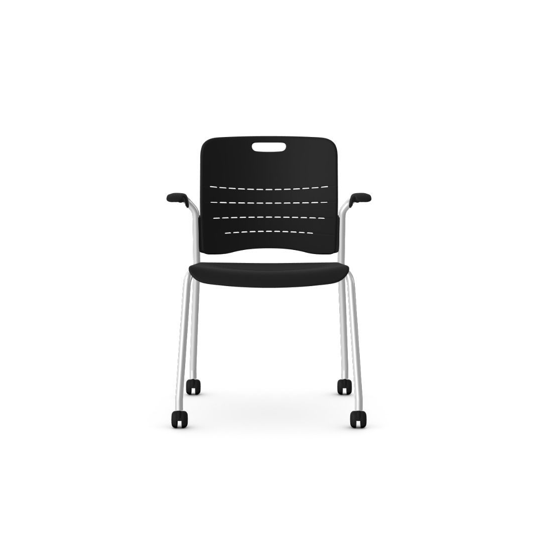 JNY03A - Jonny Multi-Purpose Chair - 4 Legs With Arms and Castors
