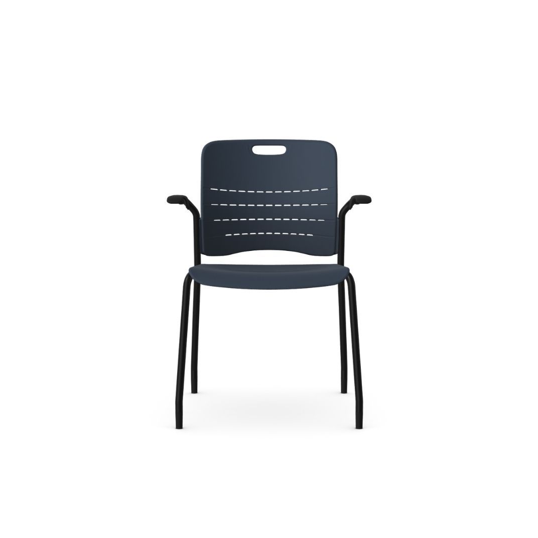 JNY01A - Jonny Multi-Purpose Chair 4 Leg Frame with Glides and Arms