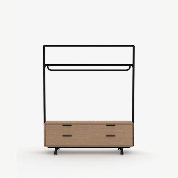 AW2012CHDW4 Adapt Wall with Coat Hanger and Sliding Door Unit