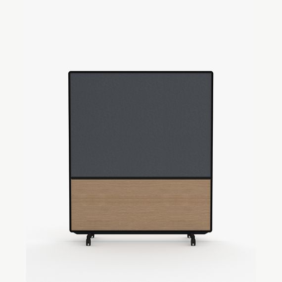 AW2012MFD Adapt Wall with Fabric and Drywipe Upper Panels and MFC Lower Panels