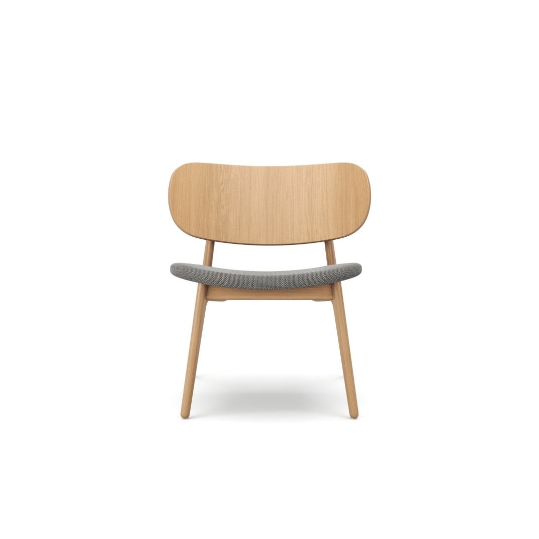 PLC008 PLC Lounge Chair with Upholstered Seat Pad