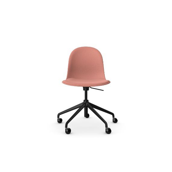 KIN105U3 Kin Side Chair With 5 Star Swivel Base, Upholstered Shell