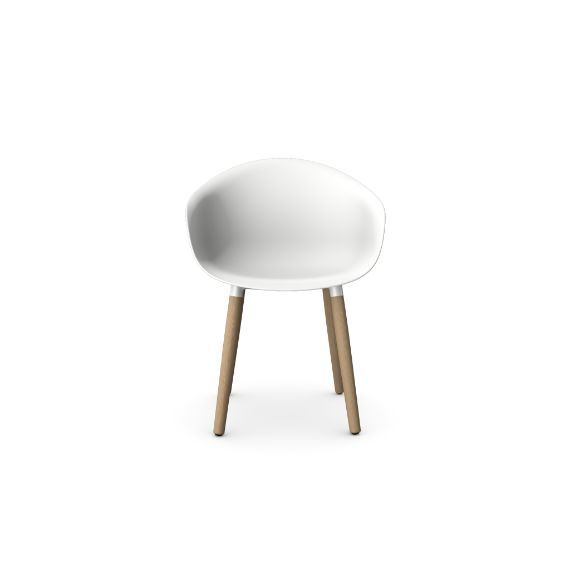 KIN303 Kin Tub Chair With Wooden Legs