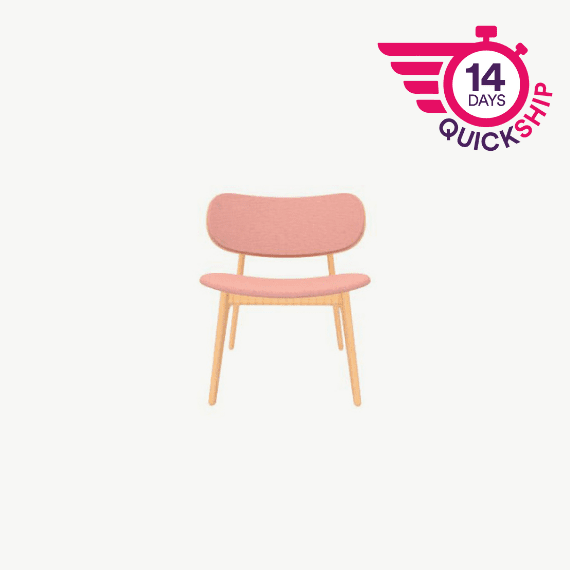 PLC009 PLC Lounge Chair with Upholstered Shell