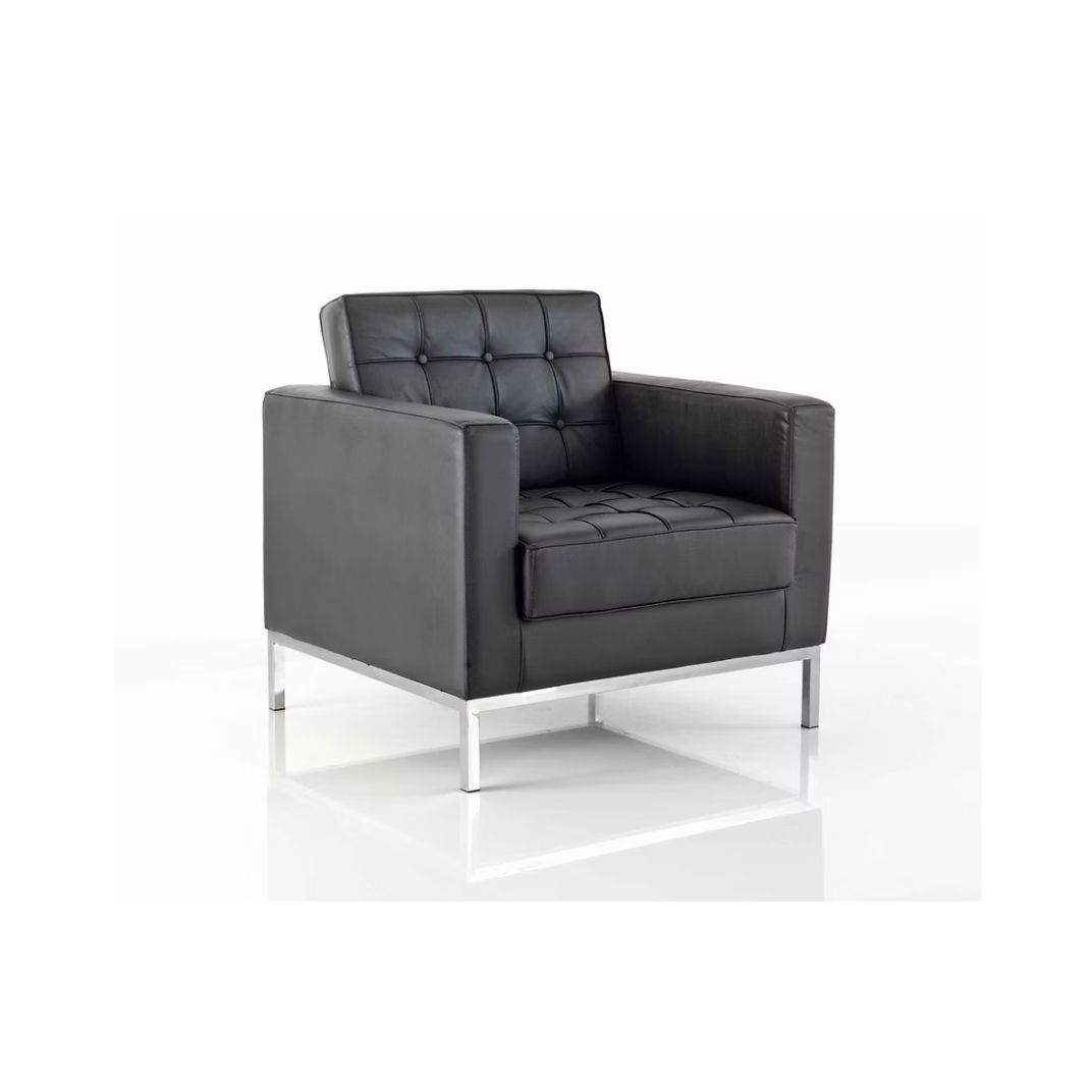 510-1 PSI Classico Single Seat Reception Chair with chrome legs