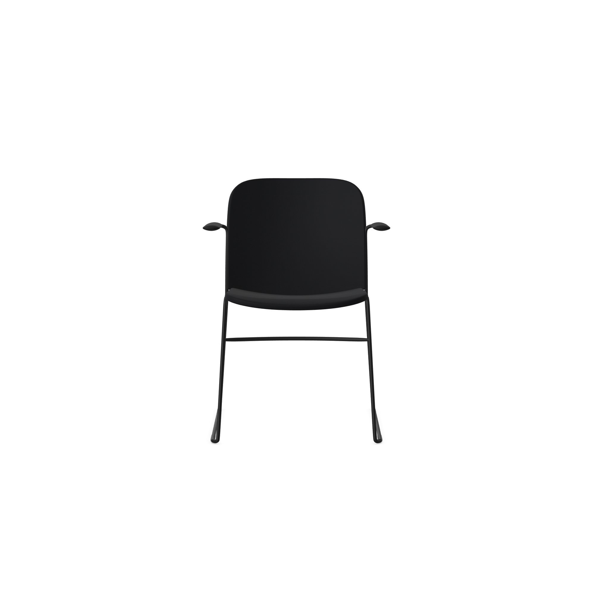 HSW415A Densiti Stacking Chair With Upholstered Seat With Arms