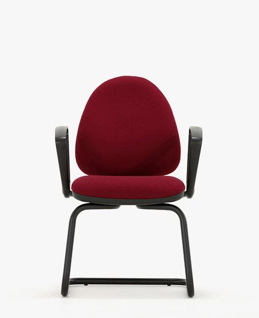 M20VA Mercury Visitor Chair, Fixed arms, Medium back