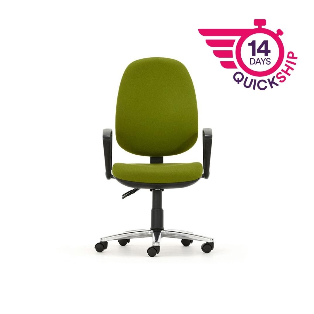 M60XLA Mercury XL, Fixed arms, High back, Larger seat width, Standard Mechanism