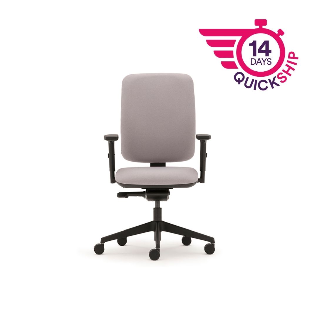 PP80HA Pluto Plus,Height adjustable arms,High back, Standard Seat Width, Sychronised Mechanism