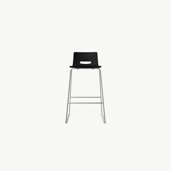 CS9BS Casper High Stool With Skid Frame