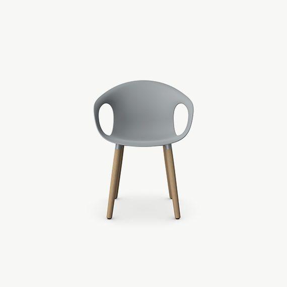 KIN203 - Kin Arm Chair, Wood Legs*