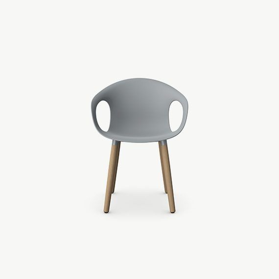 KIN203 - Kin Arm Chair, Wood Legs