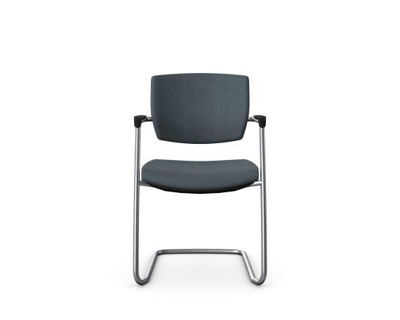 FLX741A Freeflex Visitors Chair With Chrome Frame and Arms