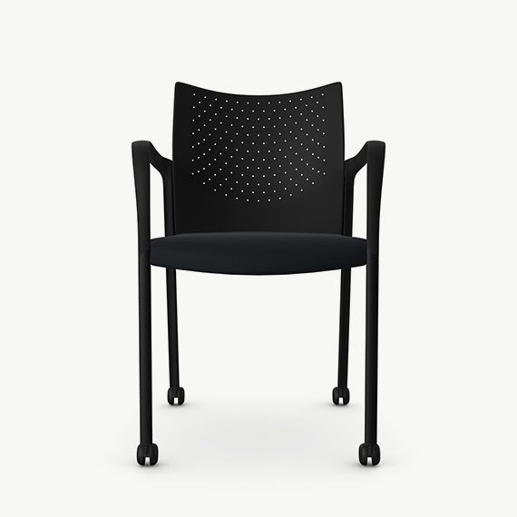 T107A - Trillipse Motion Multi-Purpose Chair - Arms with Plastic Back