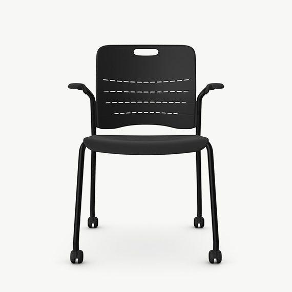 JNY03A - Jonny Multi-Purpose Chair - 4 Legs With Arms and Castors*