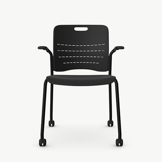 JNY03A - Jonny Multi-Purpose Chair - 4 Legs With Arms and Castors