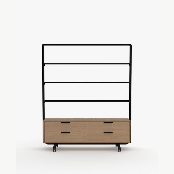 AW2016SH3DW4 Adapt Wall 3 Shelf Unit and Sliding Door Unit