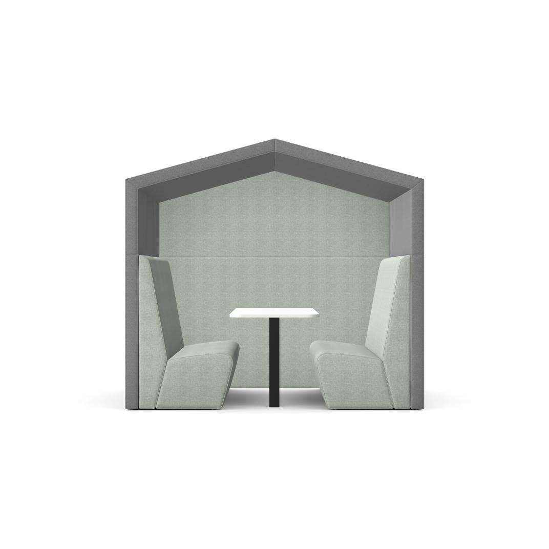 AX-6-R-NL Anex 6 Person Meeting Booth natural with no lights