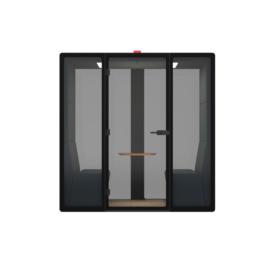 HWYV2-02S Hideaway Two Person Pod With Bench Seating