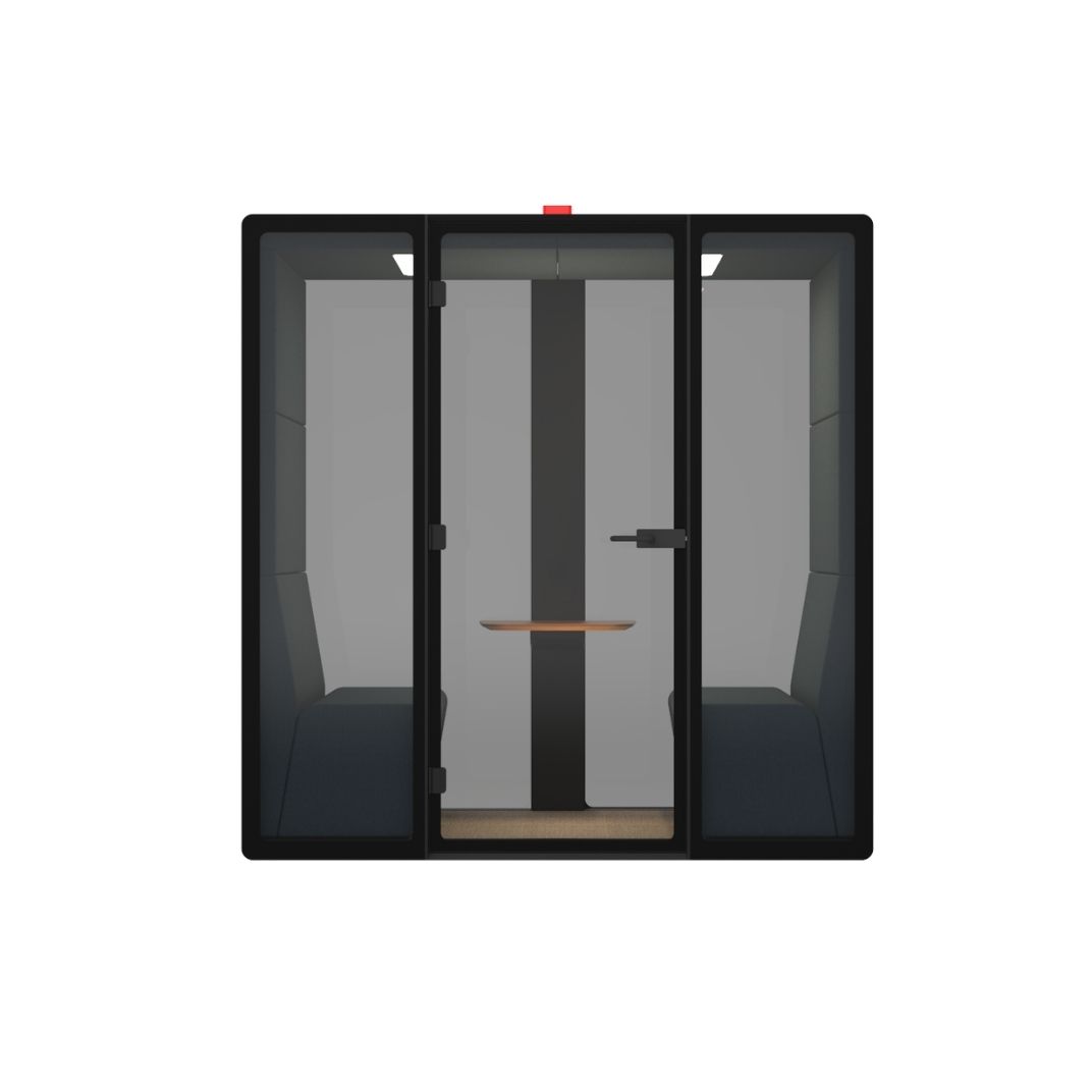 HWYV2-02S Hideaway Two Person Pod With Bench Seating