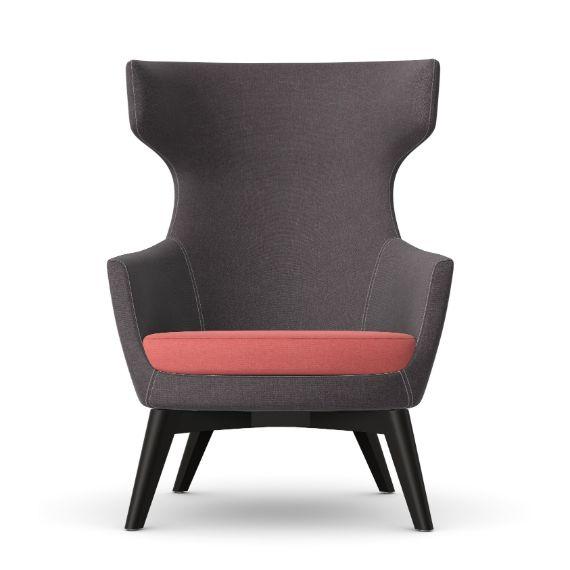 IKL.W Ikon Lounge Chair with Wooden Frame