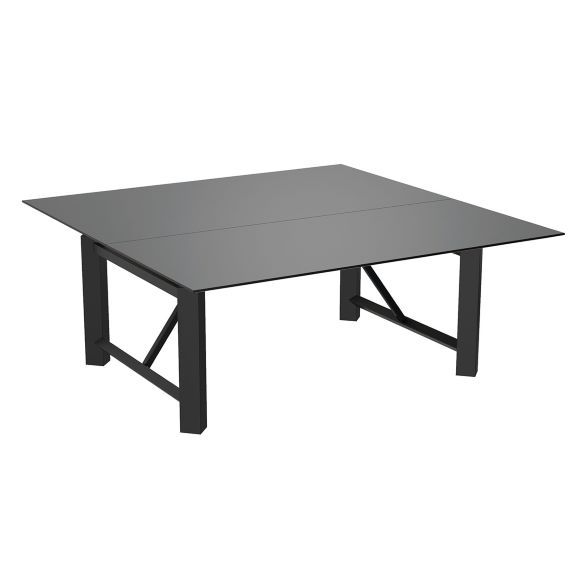 RSHA.BK.1616S.2.WCA Relic Project Square Table with Castors