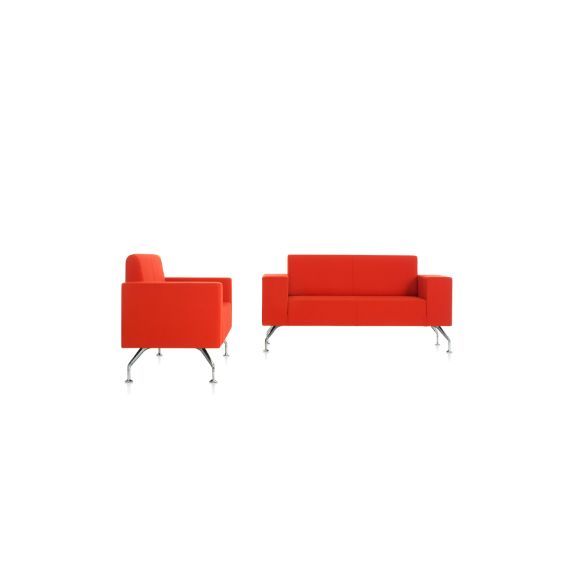 PR02 - DB - Perimeter Two Seat Unit Double Arms and Double Back
