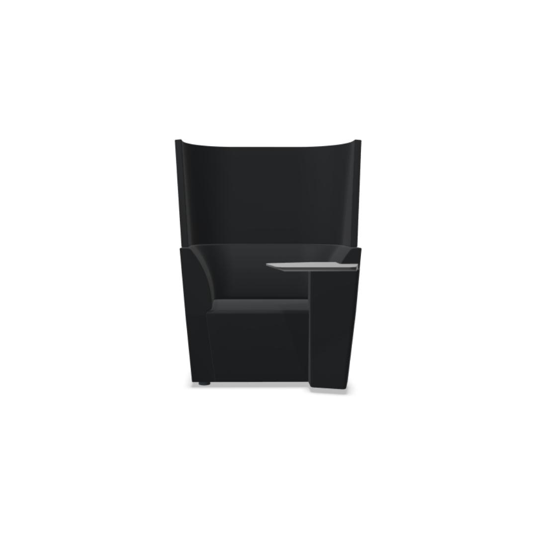 AD - 102 LT - Away From The Desk Single Seat Unit and Screen with LH integrated tablet