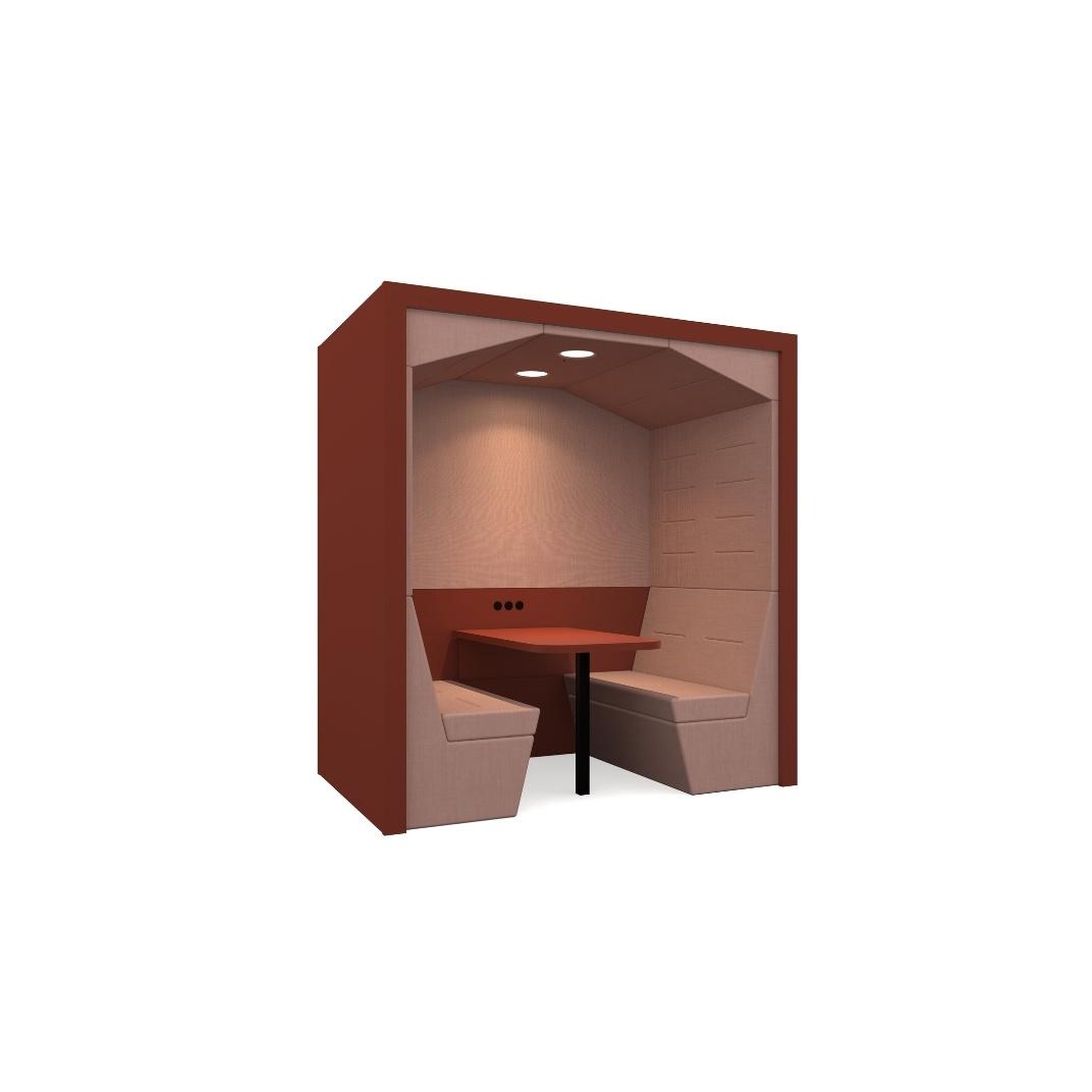 RYP-FAB4PS Railway Carriage Flat Roof (Arch) - 4 Seat