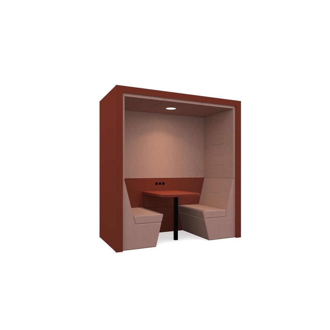 RYP-FSB2PS Railway Carriage Flat Roof (Square) - 2 Seat