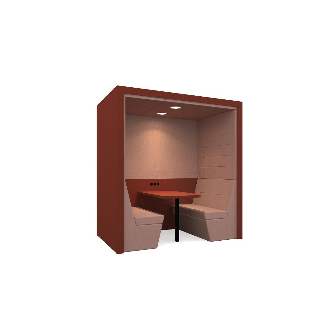 RYP-FSB4PS Railway Carriage Flat Roof (Square) - 4 Seat