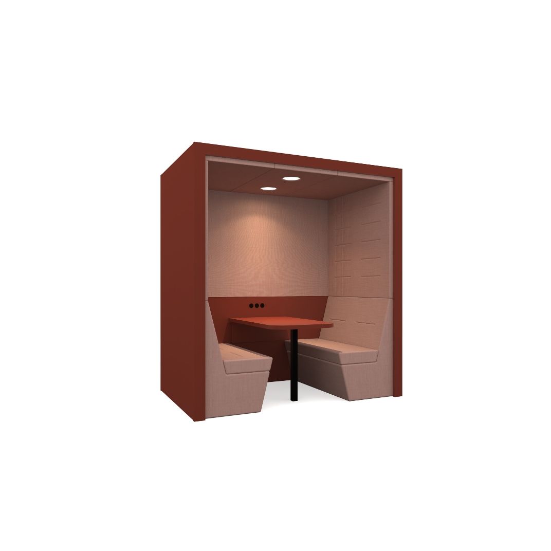RYP-FSB4PS Railway Carriage Flat Roof (Square) - 4 Seat
