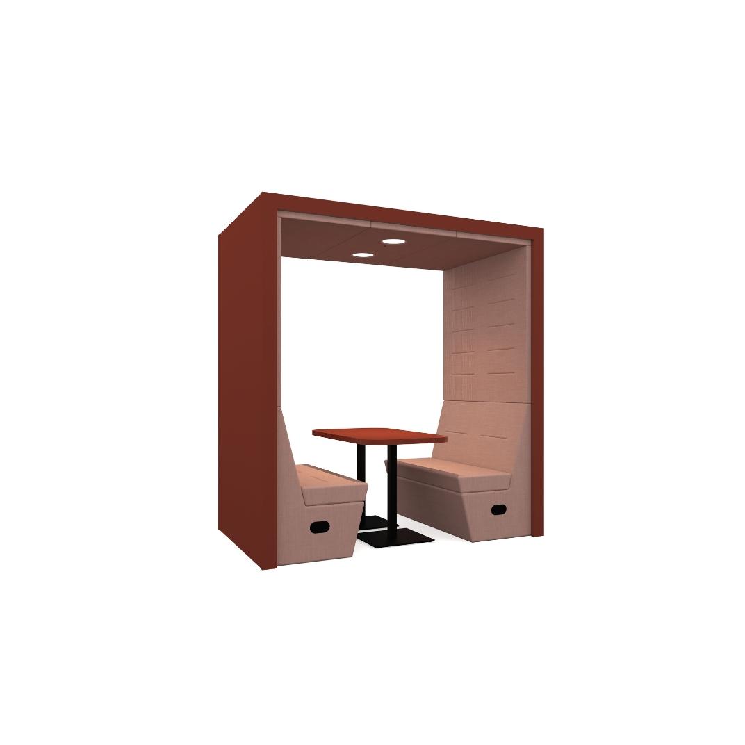 Spacestor - RYP-FSO4PS Railway Carriage Flat Roof (Square) Open - 4 Seat