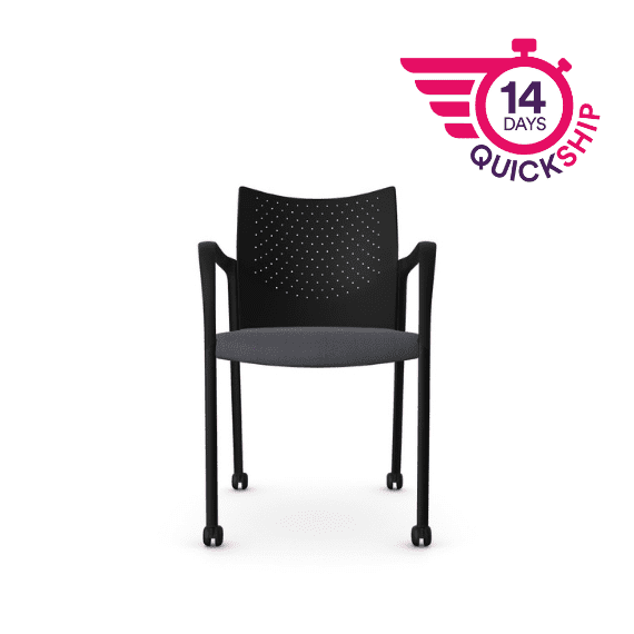 T107A - Trillipse Motion Multi-Purpose Chair - Arms with Plastic Back