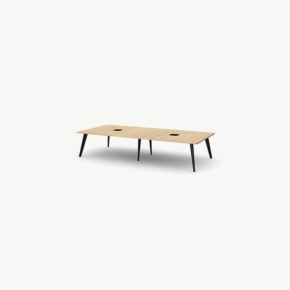 PLMT3616-AB Pailo Rectangular Project Table With Cut Out for Power - 3600mm x 1650mm