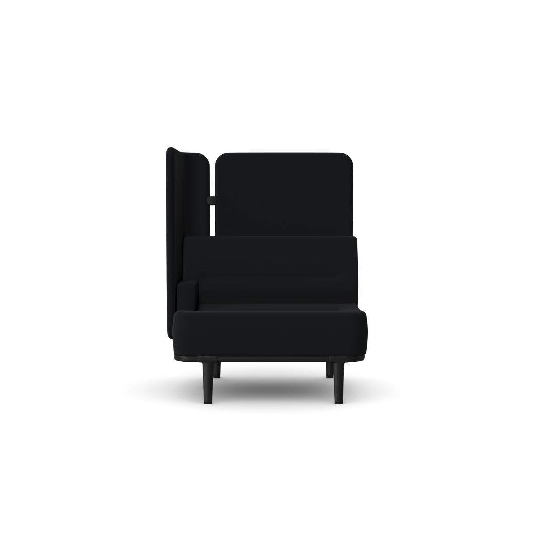 MTE-BCSR01 Single Seater Sofa with Rear and Right Hand Corner Screen