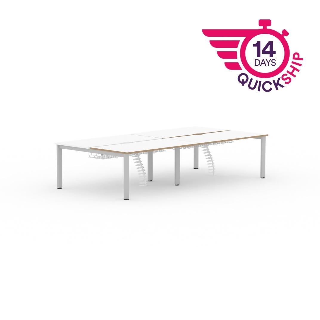 FBCD - Bank of 4 Freeway Back to Back Desks - Various Sizes Available*