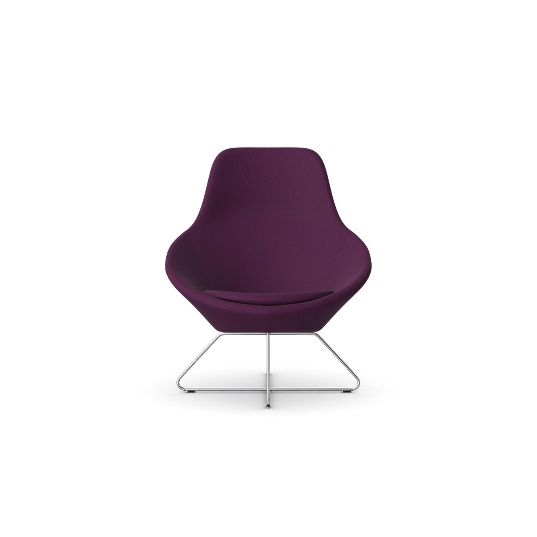A632 Conic Lounge Chair With Integral Headrest
