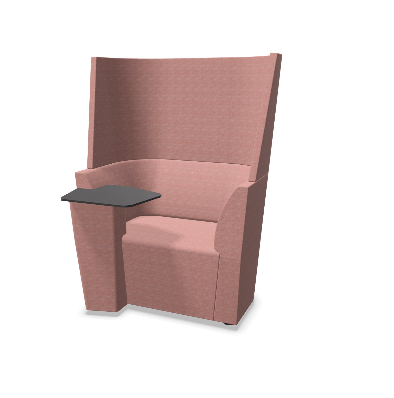 AD - 102 RT - Away From The Desk Single Seat Unit and Screen with RH integrated tablet