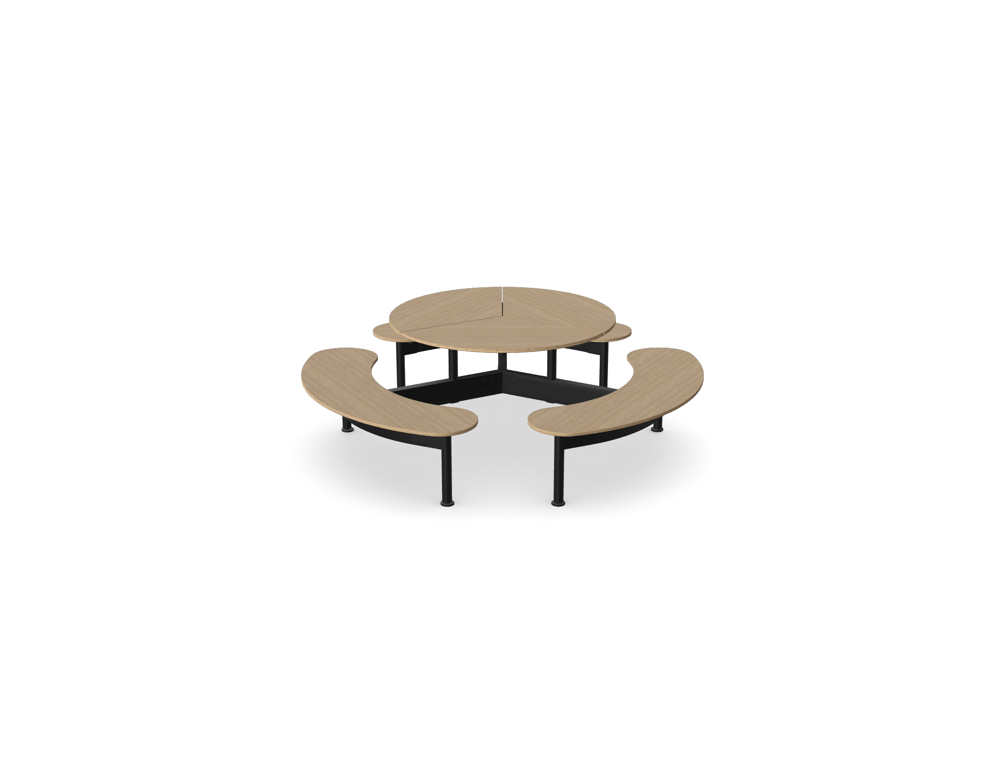 TORDI Tibo Six Person Round Indoor Table.