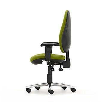 M66XLHA Mercury High Back Operator Chair With Larger Seat Width, With Height Adjustable Arms