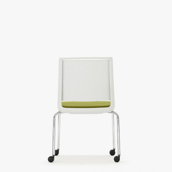 ADL12C Ad-Lib Four Leg Motion Chair With Upholstered Seat Without Arms