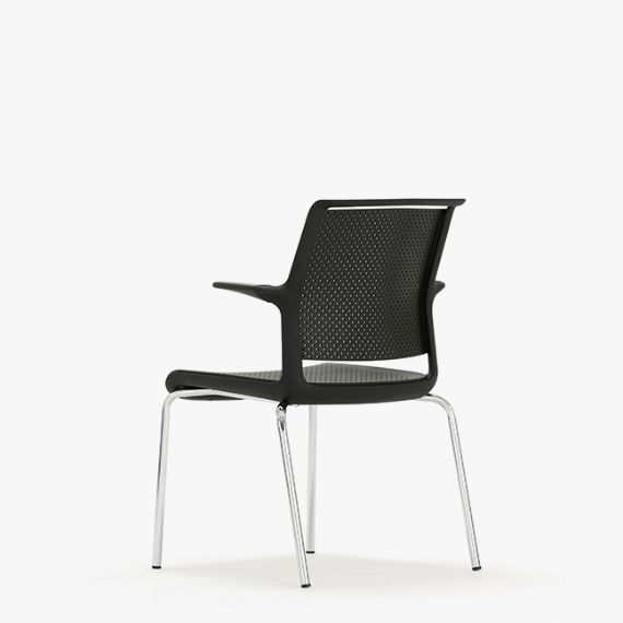 ADL2A Ad-Lib Chair with Plastic Seat and Back, With Arms