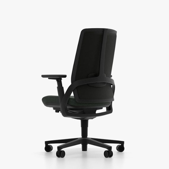 WRKN140MF I-Workchair 2.0 Task Chair With Black Components and Multi-Functional Arms