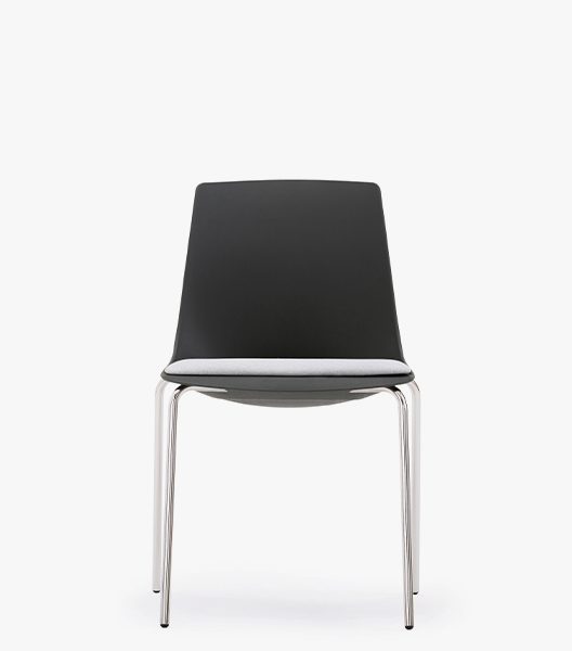 ARL11 Arlo Side Chair With 4 Leg Frame, Upholstered Seat Pad