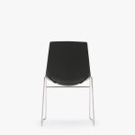 ARL21 Side Chair Skid Frame, Upholstered Seat Pad