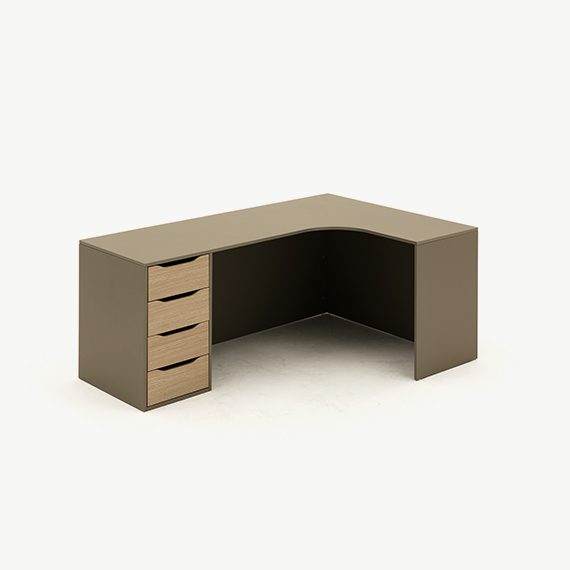 Panel Corner Desk RH With Storage