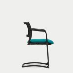 KM10A  Kyos With Arms Cantilever Frame Upholstered Seat